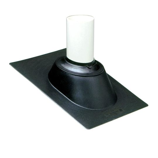 IPS Multi-Size 3 in 1 (3 N 1) Hard Plastic Base Roof Flashing for 1-1/4", 1-1/2", 2", or 3" Vent Pipe