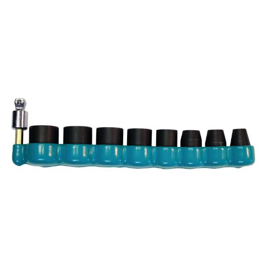 Makita 3/8" Drive 9-Piece Impact Socket Set with 15° Tilt Socket Adapter