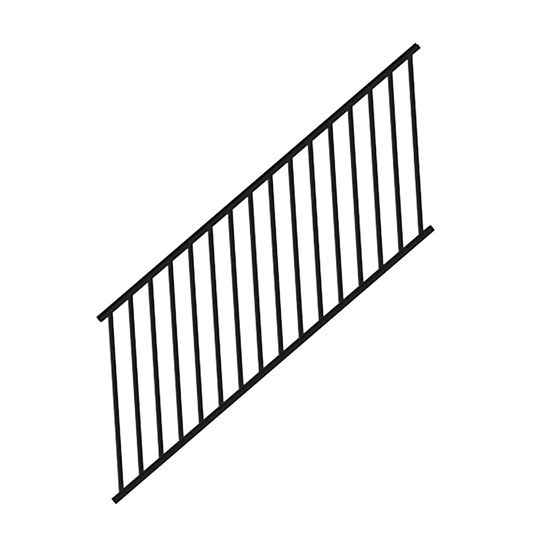 RDI Railing Dynamics 8' x 36" Excaliber Stairway Rail with Square Balusters