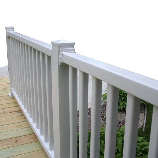 Color Guard Railing Systems 42" x 6' Savannah Straight Vinyl Rail