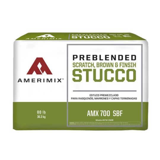 Amerimix Amx 700 Sbf Scratch, Brown & Finish Stucco - 80 Lb. Bag
