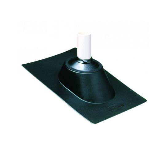 TRI-BUILT Hard Plastic Adjustable Roof Pipe Flashing — Flashings — TRIHPB1143RPF