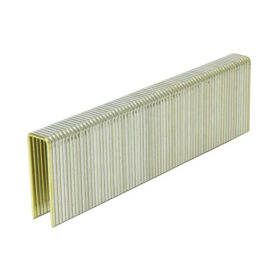 Hitachi 7/16" x 1-1/4" x 16 Gauge Electro-Galvanized Standard Crown Staples - Carton of 10,000