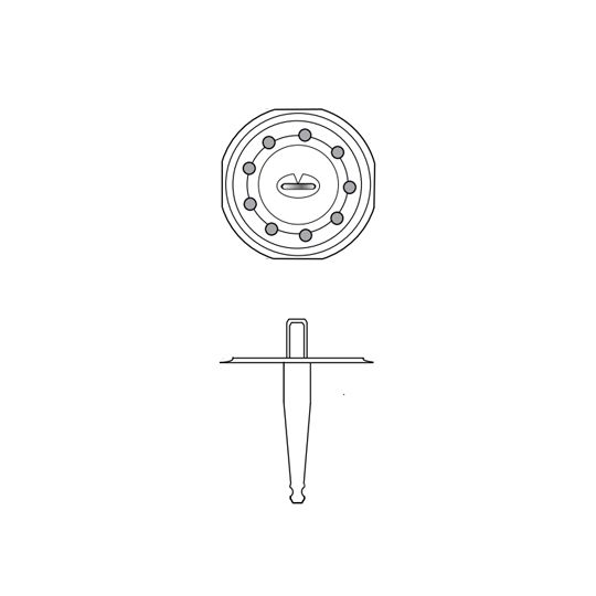 ES Products Twin Loc-Nail 2.8" 500 Per Box