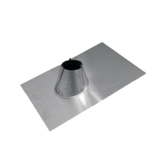 Able Sheet Metal 4" Galvanized Fan Jack - Shake Base Only