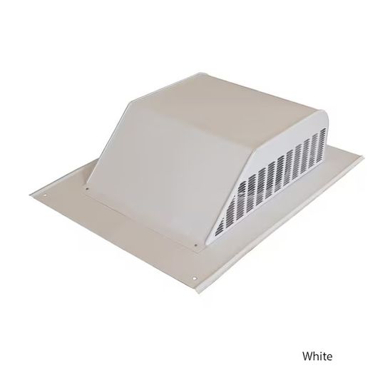 GAF MasterFlow 960 Series Aluminum Slant-Back Roof Louver with Weather Filter — Ventilation and Drainage — GAFSSB960AWFW