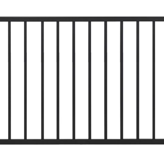 Trex Select Horizontal Rail Kit with Square Aluminum Balusters (no hardware) — TRXSHRKA842BK