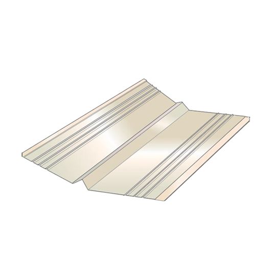 Quality Aluminum Products 27 Gauge x 20" x 10' Galvanized W-Valley — Flashings — QAPWVAL20GALV200
