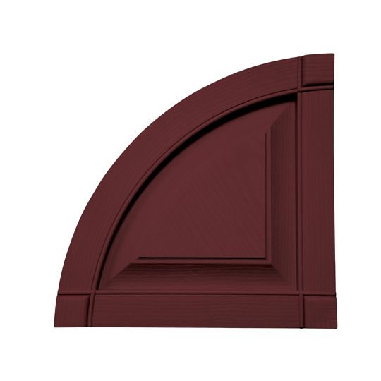 Mid-America Raised Panel Quarter Round Arch Top for Standard Raised Panel Shutters — MABATP14WN