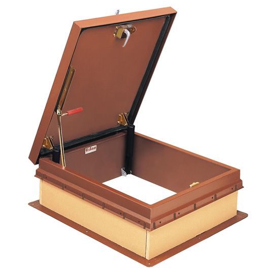 Bilco 36" x 30" Type "S" Ladder Access Steel Roof Hatch with Curb Liner