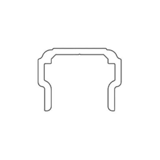 Azek 8' Premier Replacement Bottom Rail — AZKPRRB8BK