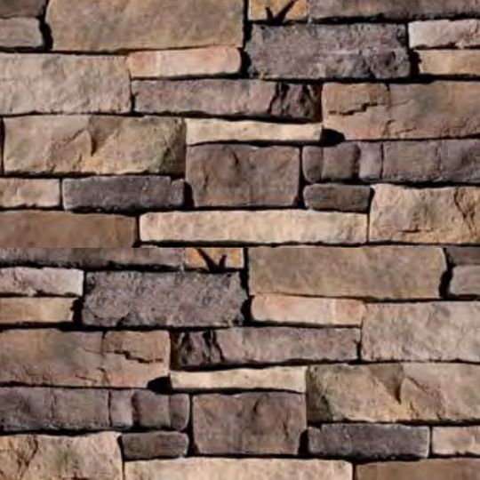 Eldorado Stone Mountain Ledge Flat Stone - 110 Sq. Ft. Box — ELDMLF0091BB