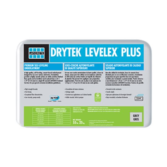 LATICRETE International Drytek Levelex Plus Premium Self-Leveling Underlayment - 55 Lb. Bag
