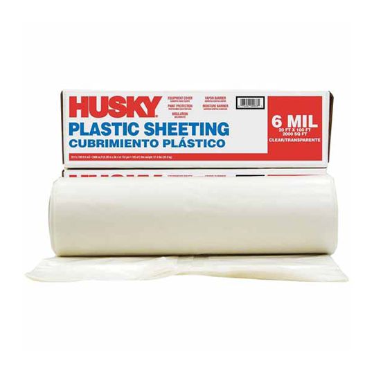 Poly-America 6 mil x 20' x 100' Polyethylene Sheeting — PAM20100P6