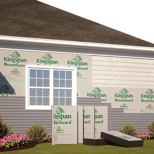 Kingspan Insulation 3/8" x 4' x 48' GreenGuard Q350 Fanfold Siding Underlayment