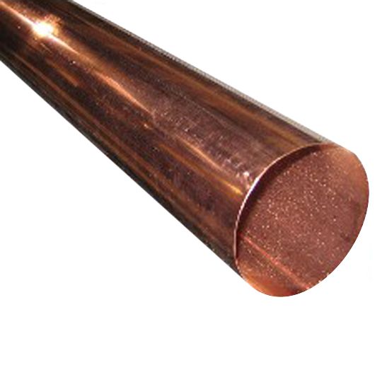 Berger Building Products 20 Oz. 4" x 10' Plain Round Copper Downspout