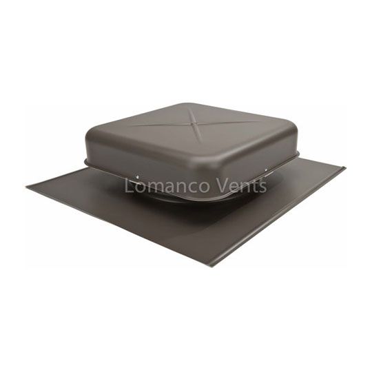 Lomanco 550 Aluminum Pan Static Roof Louver — Ventilation and Drainage — LOM550WB