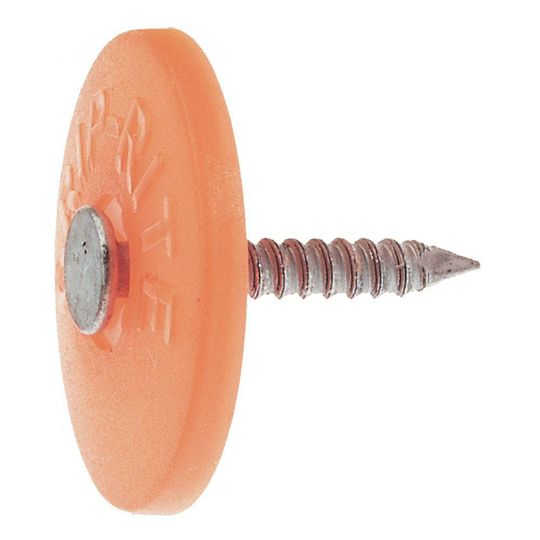 Grip-Rite 1" Plastic Cap Nails - Pail of 3,000