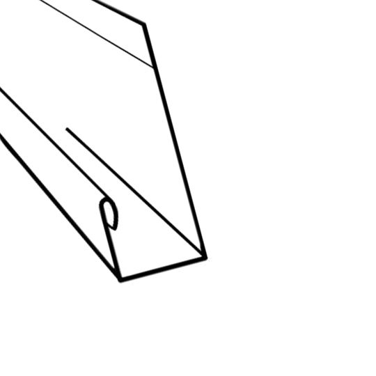 Gentek 1/2" Aluminum Soffit J-Channel — GTKSJC12SMBK