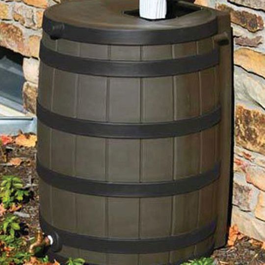 Raindrop Gutter Guard Systems 50 Gallon Rain Barrel
