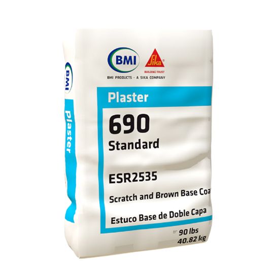 Sika Bmi 690 Standard Pre-Blended Plaster with Fibers - 90 Lb. Bag