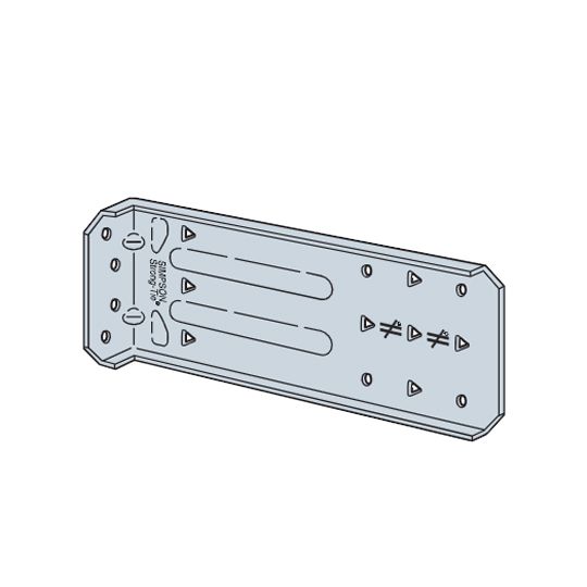 Simpson Strong-Tie 16 Gauge 9-1/2" Fcb Bypass Framing Fixed-Clip Connector
