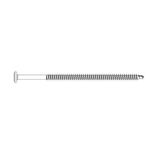 TruFast #14 x 5" Hd Stainless Steel Bi-Metal Roofing Fasteners - Bucket of 1,000
