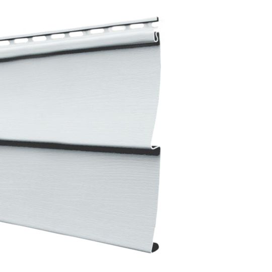 Mitten Building Products Highland Double 5" Dutchlap Vinyl Siding - Satin Finish Wood Grain — MITLD5DLWGIN
