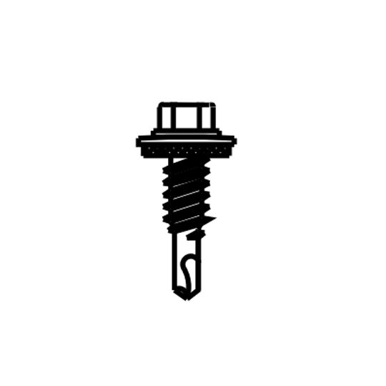 ASC Building Products #14 x 7/8" Self Driller Screws - Bag of 100 — ASB1478SDZP