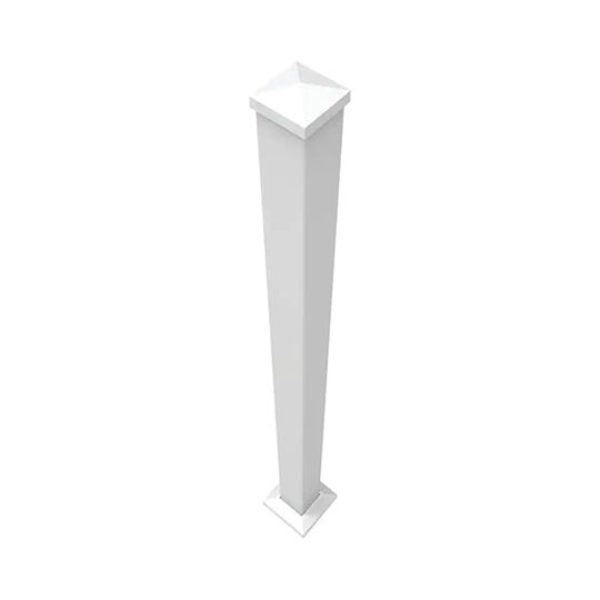 RDI Railing Dynamics 2-1/2" x 2-1/2" x 45" Avalon Aluminum Railing Heavy Duty Standard Post with Cap & Skirt