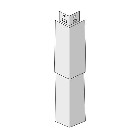 CertainTeed Siding Double 9" Staggered Rough-Split Mitered Cornerpost - Cedar Shake Finish — CERMCD9RSCW
