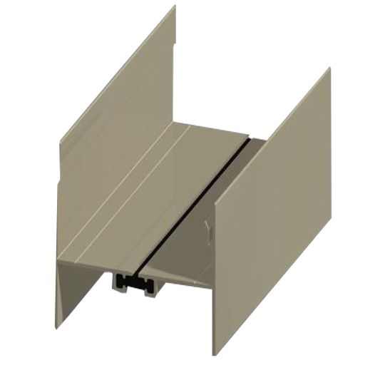 Elite Aluminum 3" x 25' Thermally Broken Drc with Flange — ELI3TBDRCWF25AL
