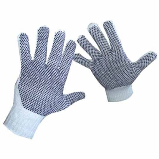 C&R Manufacturing Reversible Plastic Dotted Cotton Gloves