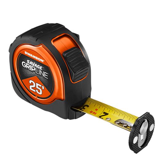 Swanson 25' Savage GripLine Magnetic Tape Measure