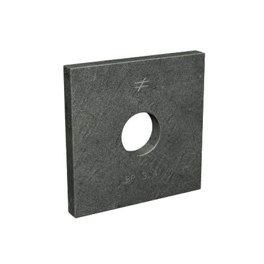 Simpson Strong-Tie 3" x 3" Galvanized Slotted Bearing Plate with 1/2" Bolt