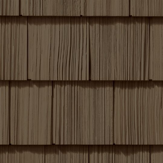CertainTeed Siding Cedar Impressions Double 7" Straight Edge Rough-Split Polymer Shake Siding — CERCID7RSSBR