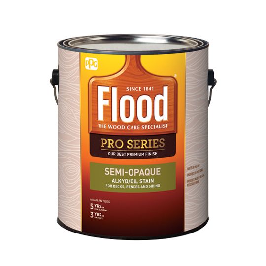 PPG Industries (FLD802) Flood Pro Series Semi-Transparent Alkyd/Oil Stain with Neutral Base - 1 Gallon Can