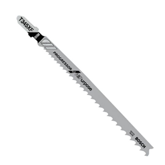 Bosch 5-1/4" 5-10P Tpi Progressor for Wood with Nails T-Shank Jig Saw Blades - Package of 5