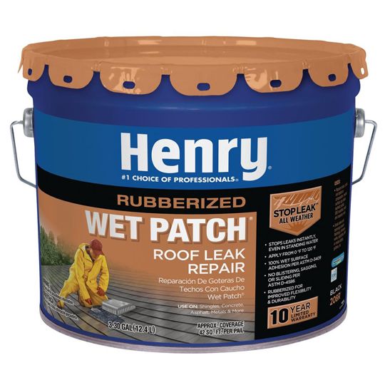 Henry Company 208R Rubberized Wet Patch Roof Leak Repair - 3.5 Gallon Pail