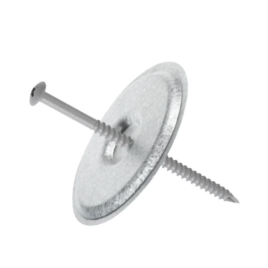GAF #14 Drill-Tec Heavy Duty Asap Assembled Fasteners and 3" Metal Plates — GAFCRHD3PLL3S
