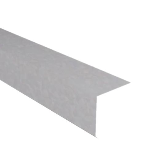 Able Sheet Metal 28 Gauge x 3" x 4" Zincalume Roof Edge without Drip