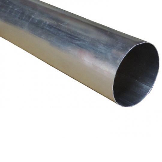 Berger Building Products .024" x 6" x 10' Plain Round Mill Finish Aluminum Downspout