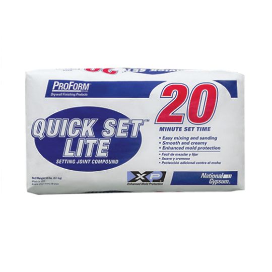 National Gypsum ProForm Quick Set Lite Setting Compound - 20 Minutes Setting Time - 18 Lb. Bag