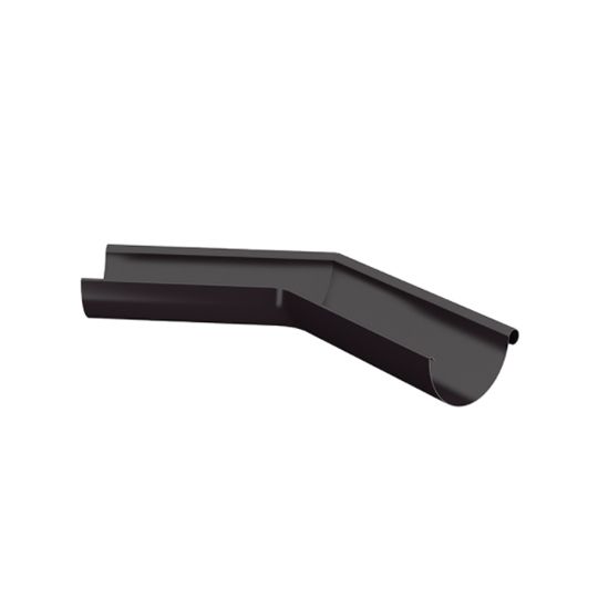 Nordic Steel Gutters 6" 135° Steel Half Round Outside Miter — NODMOUT8135387DB