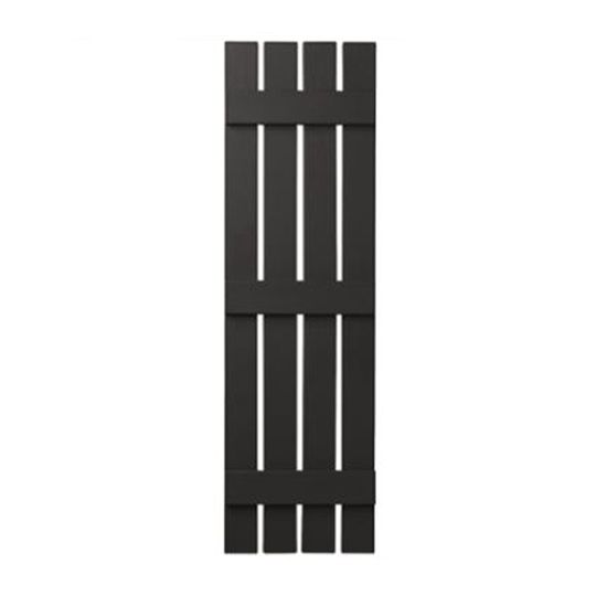 Mastic 16" x 59" Board & Batten Standard 4-Board Shutters - Open Style — ACOVIN4O1659PE