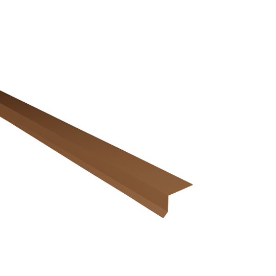 Able Sheet Metal 28 Gauge x 1-1/2" x 1-1/2" Nosing Grip — ABMNOS151528BR