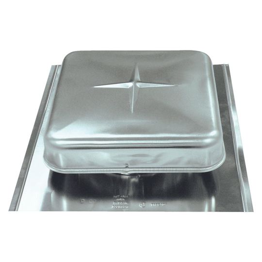 Air Vent Airhawk Galvanized Square Static Vent — Ventilation and Drainage — AIRRVG51BL