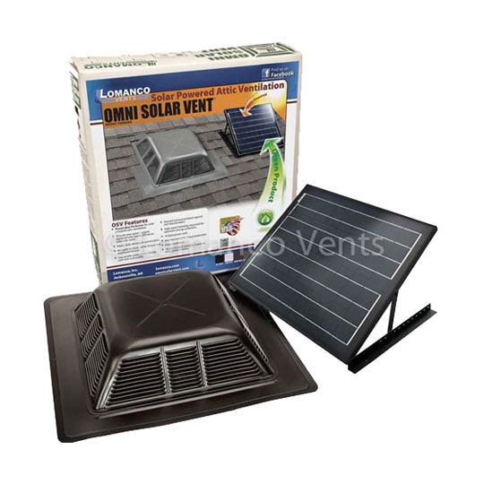 Lomanco Omni Solar Vent — Ventilation and Drainage — LOMOSVBL