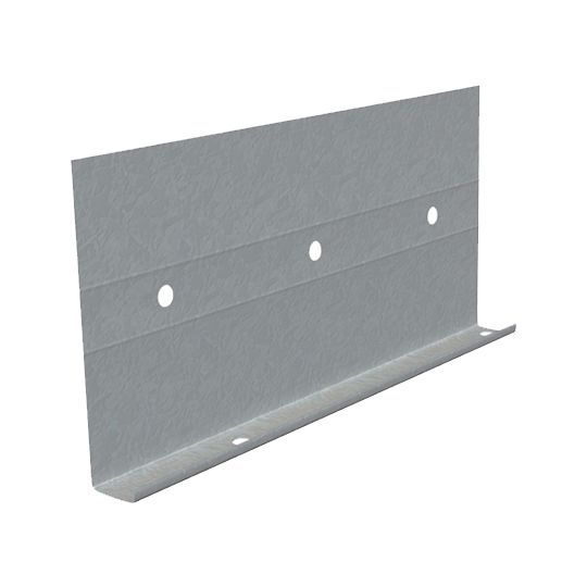 Clark Dietrich Building Systems 26 Gauge x 3-1/2" x 10' J-Weep High-Back Plaster Stop with 7/8" Ground & Weep Holes