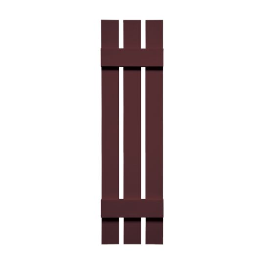 TRI-BUILT Standard Board-N-Batten 3-Board Spaced Shutters (Pair) — TRI031259167